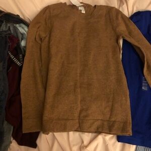 J. Crew Men's Tan Crewneck Sweater